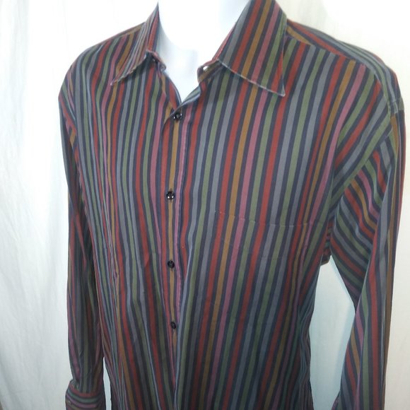 Paul and Shark Striped Shirt Sz Large Italy - Picture 1 of 4